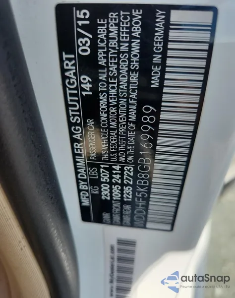 2016 Mercedes-Benz E 350 из США, поврежденный, VIN WDDHF5KB8GB169989